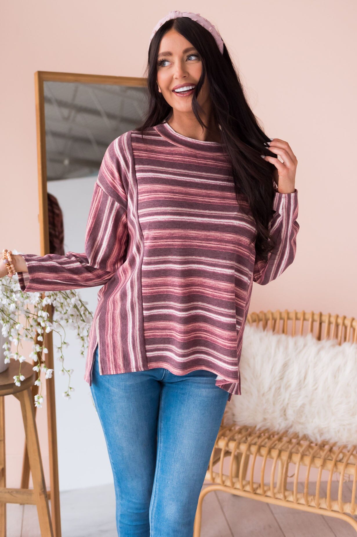 Wish Me Well Modest Blouse Tops vendor-unknown 