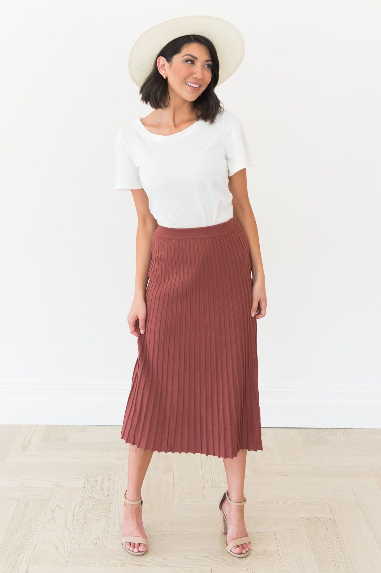 Inspire us With Charm Ridded Sweater skirt Skirts vendor-unknown 
