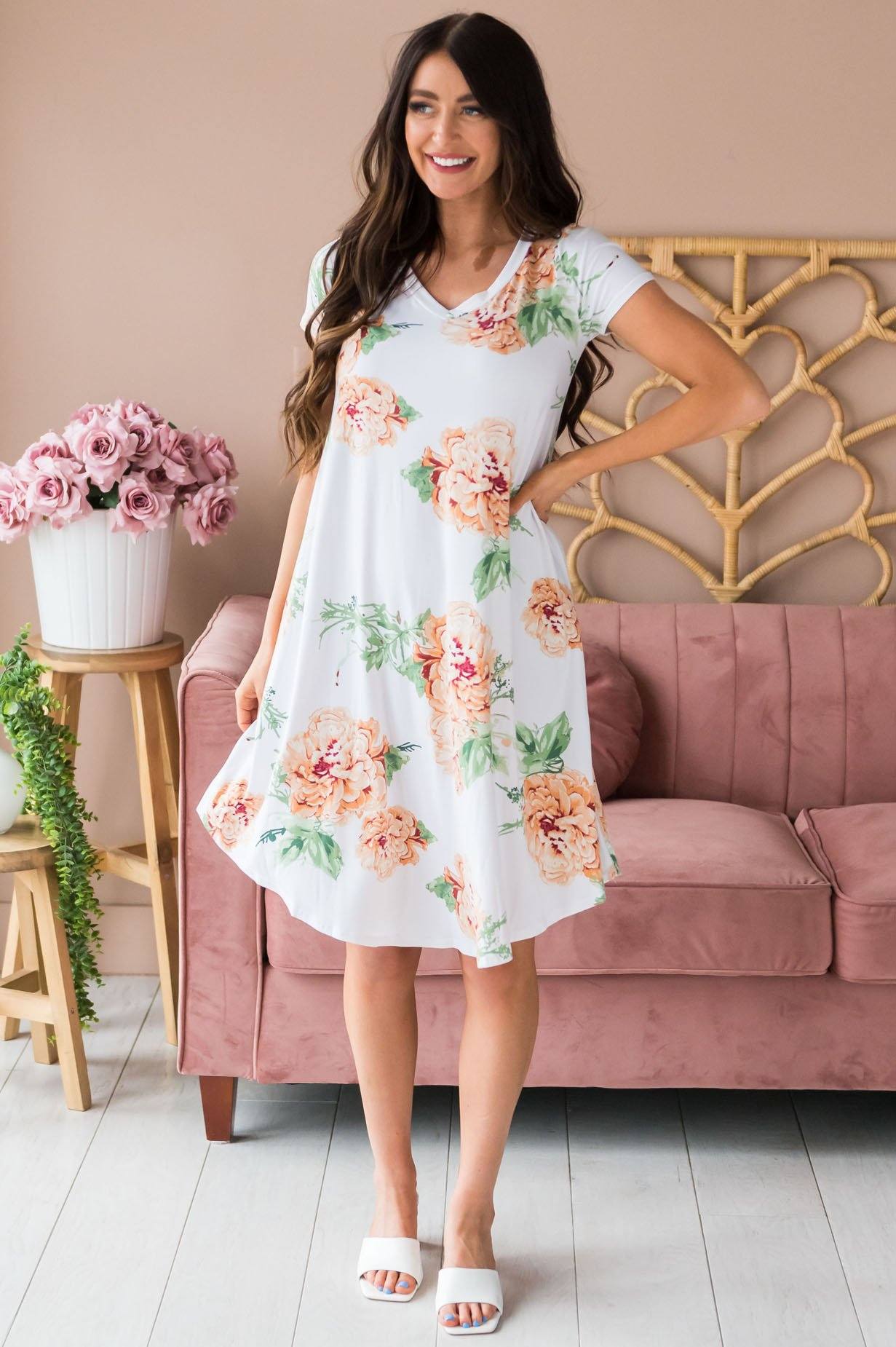 The Lola Swing Dress Modest Dresses vendor-unknown 