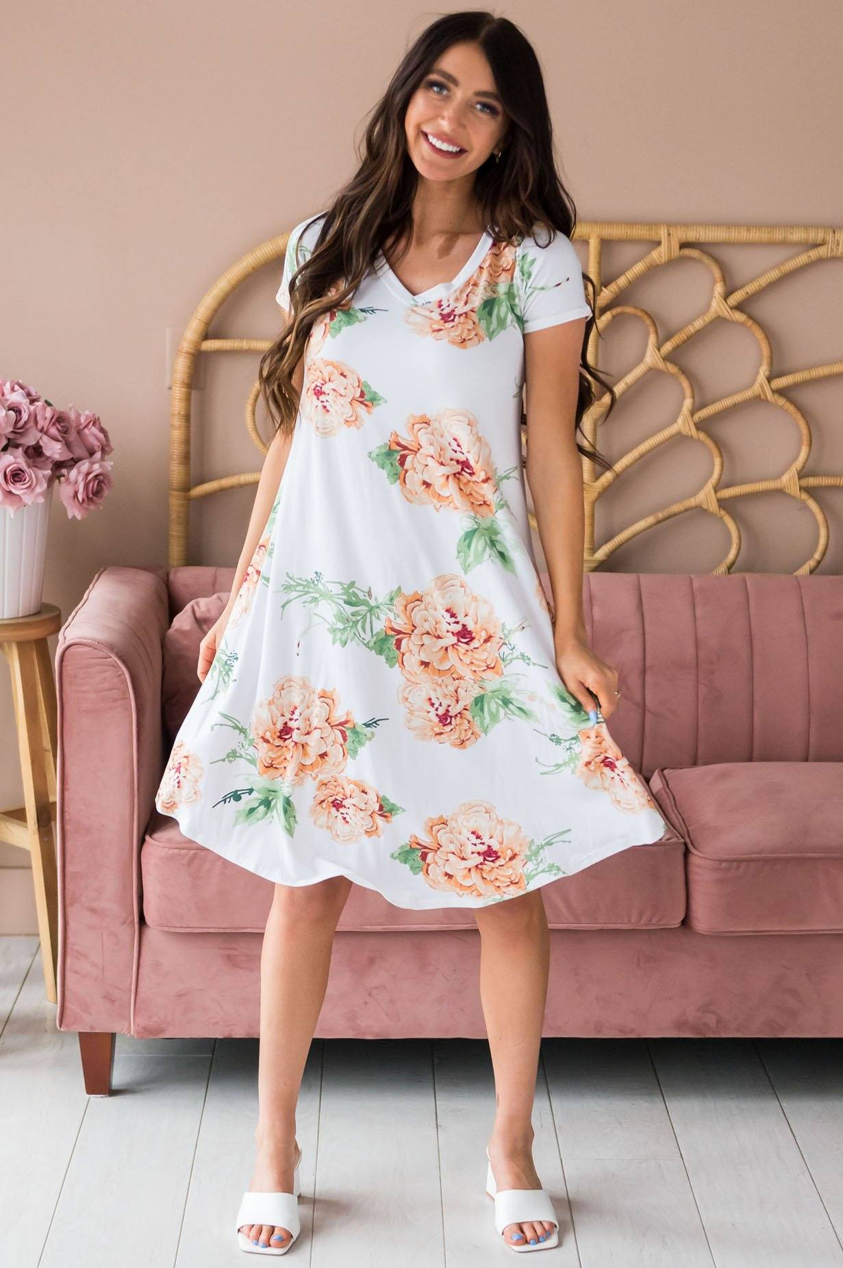 The Lola Swing Dress Modest Dresses vendor-unknown 