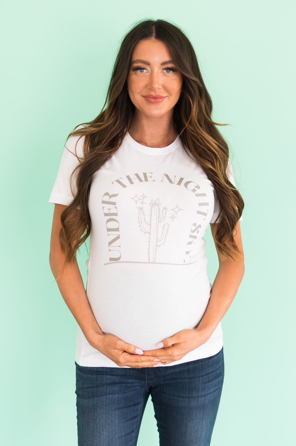 Under The Night Sky Modest Tee Modest Dresses vendor-unknown 