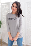 Loved Modest 3/4 Length Sleeve Tee Tops vendor-unknown 