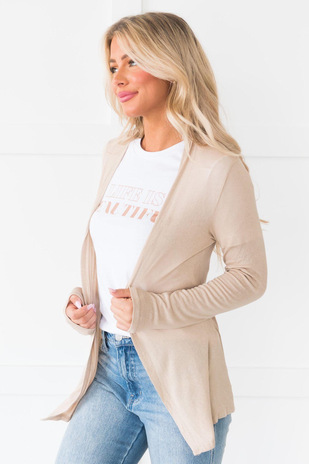 Summer Breeze Modest Cardigan Tops vendor-unknown 