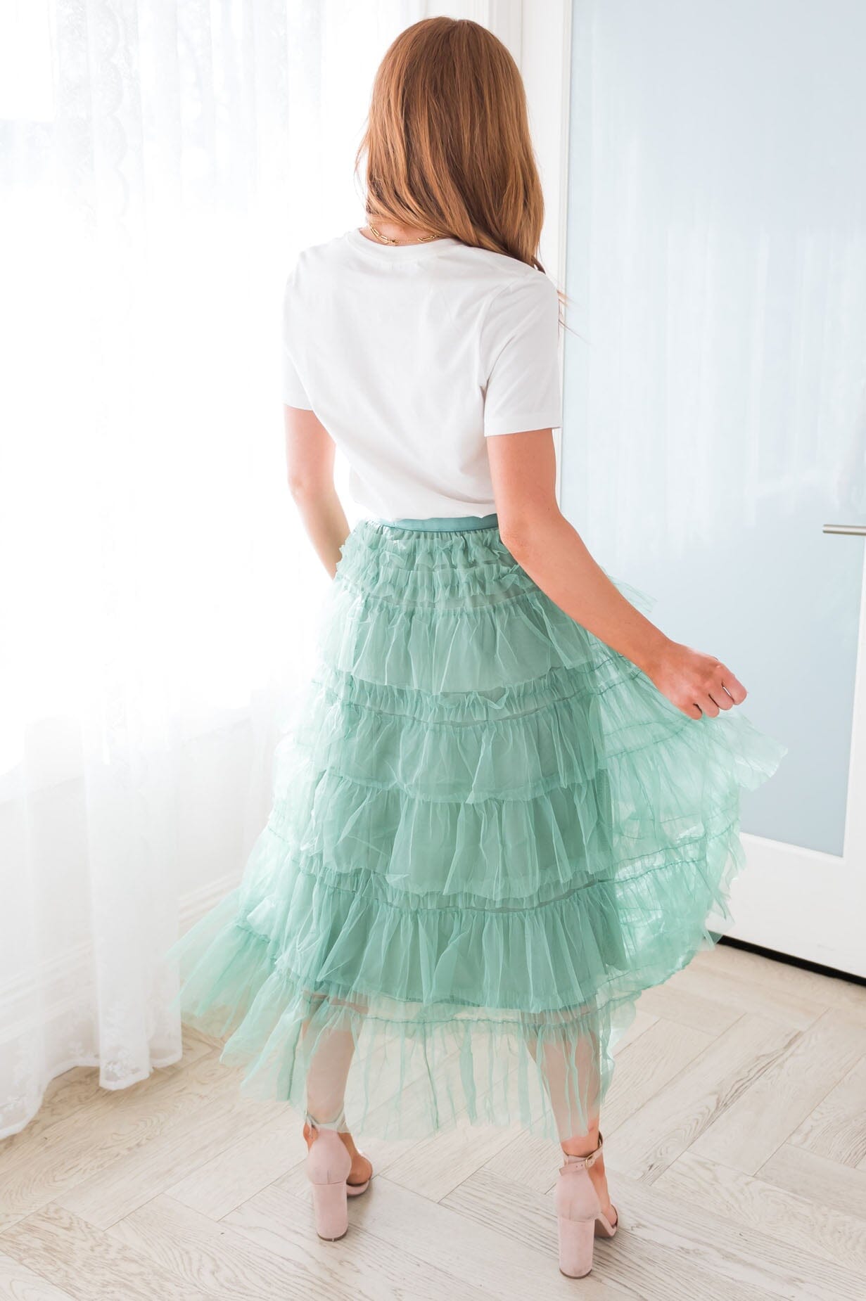 It's All About The Tiers Modest Tulle Skirt Skirts vendor-unknown 