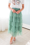 It's All About The Tiers Modest Tulle Skirt Skirts vendor-unknown