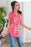Beautiful Day Modest V-Neck Top Tops vendor-unknown