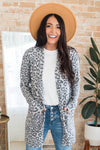 Leopard Galore Front Pocket Modest Cardigan Modest Dresses vendor-unknown