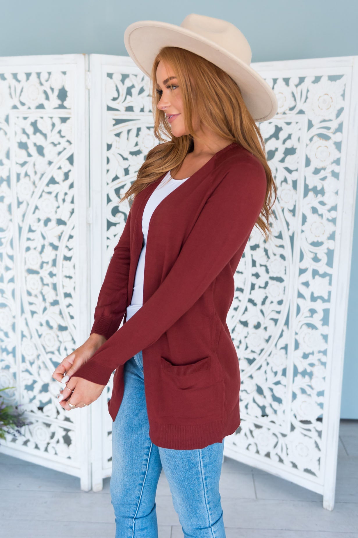 Keep Me Stylish Modest Front Pocket Cardigan Modest Dresses vendor-unknown 