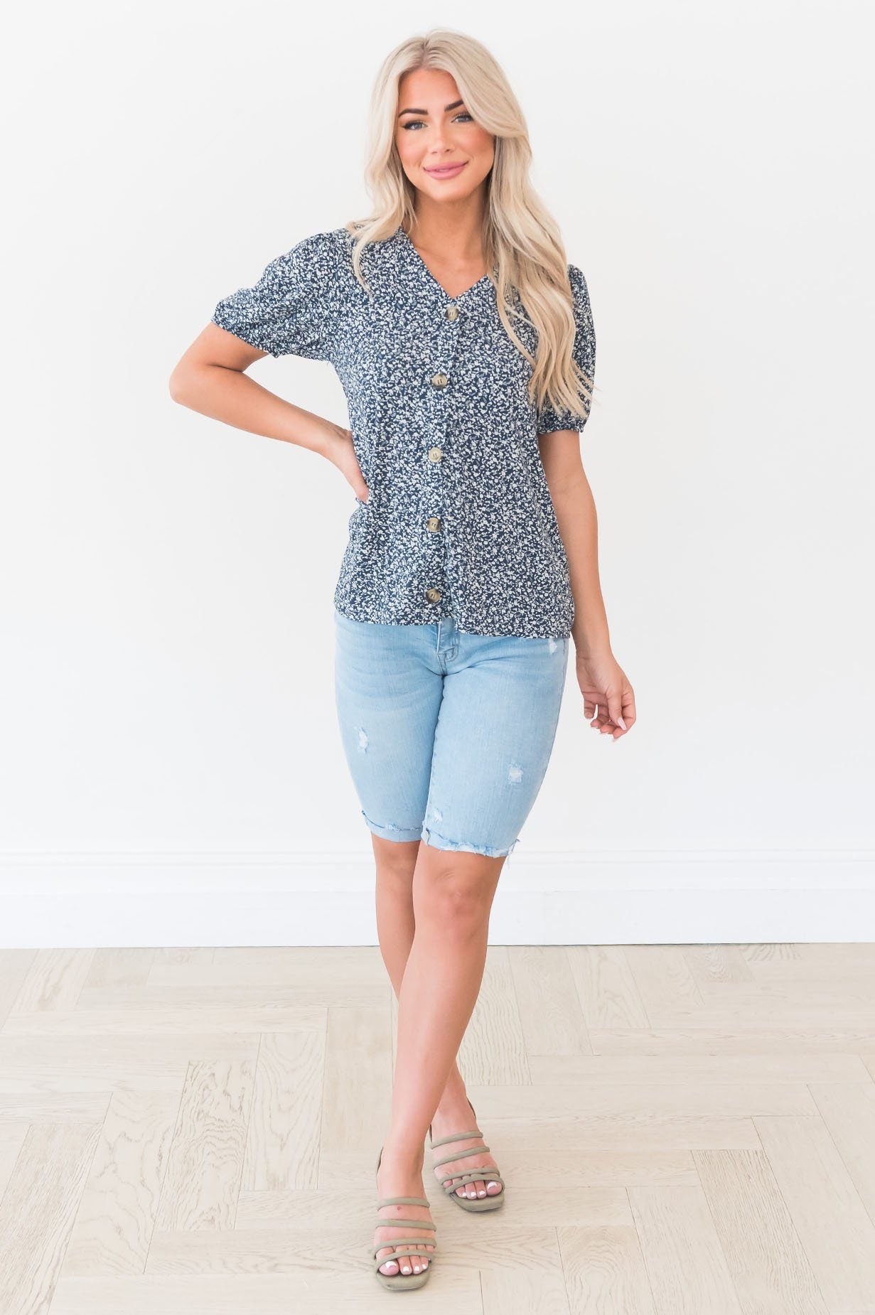 Floral Rush Modest Blouse Modest Dresses vendor-unknown 