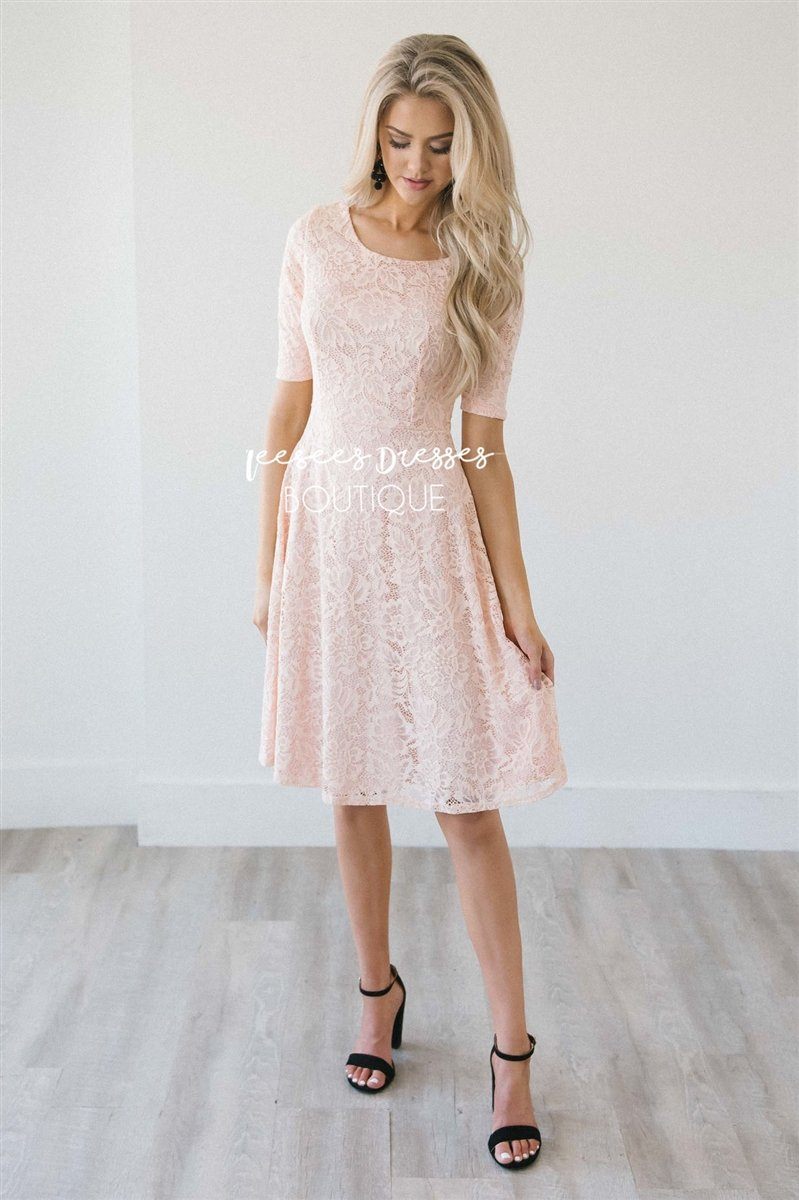 The Sloan Modest Dresses vendor-unknown Whisper Blush XS 