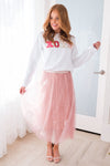 Bold & Beautiful Modest Tulle Skirt Skirts vendor-unknown