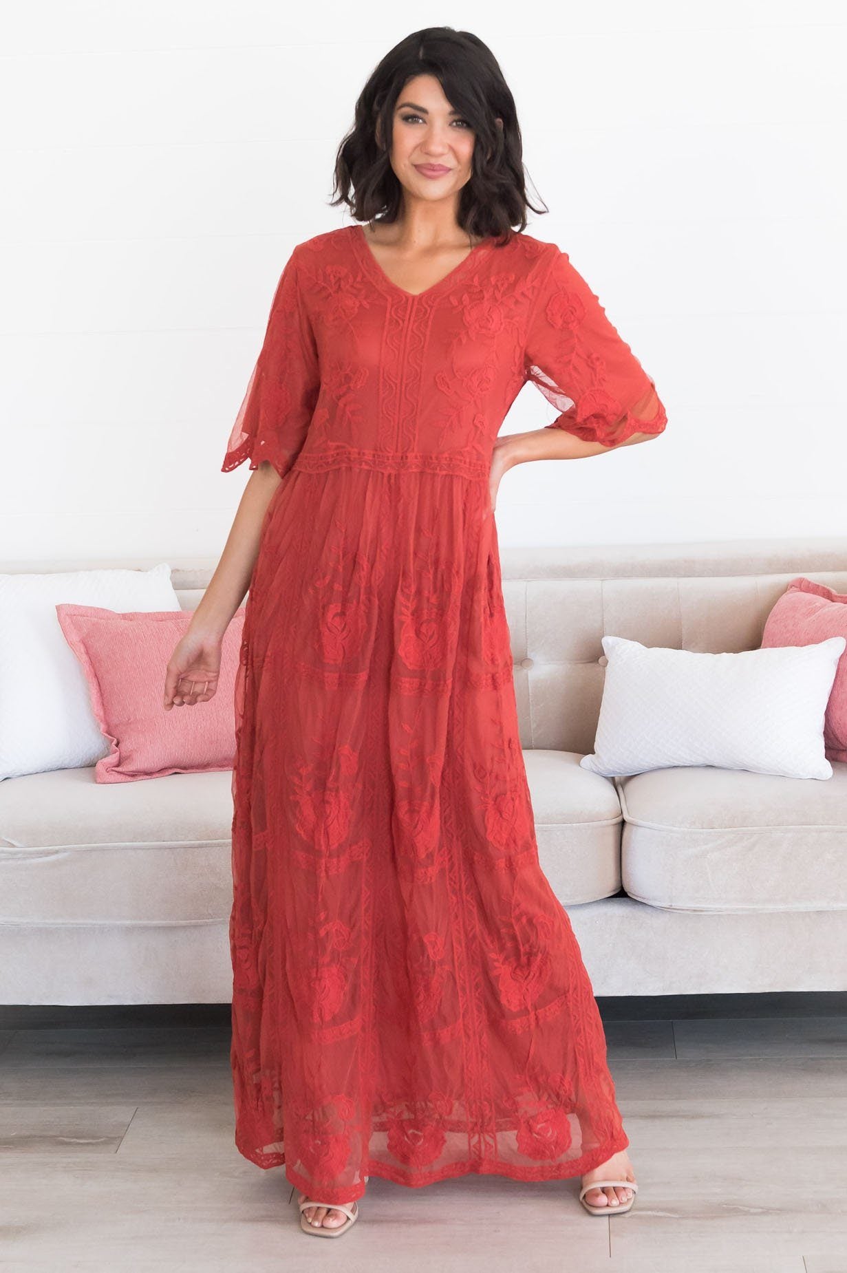 The Lexi Boho Maxi Dress Modest Dresses vendor-unknown 