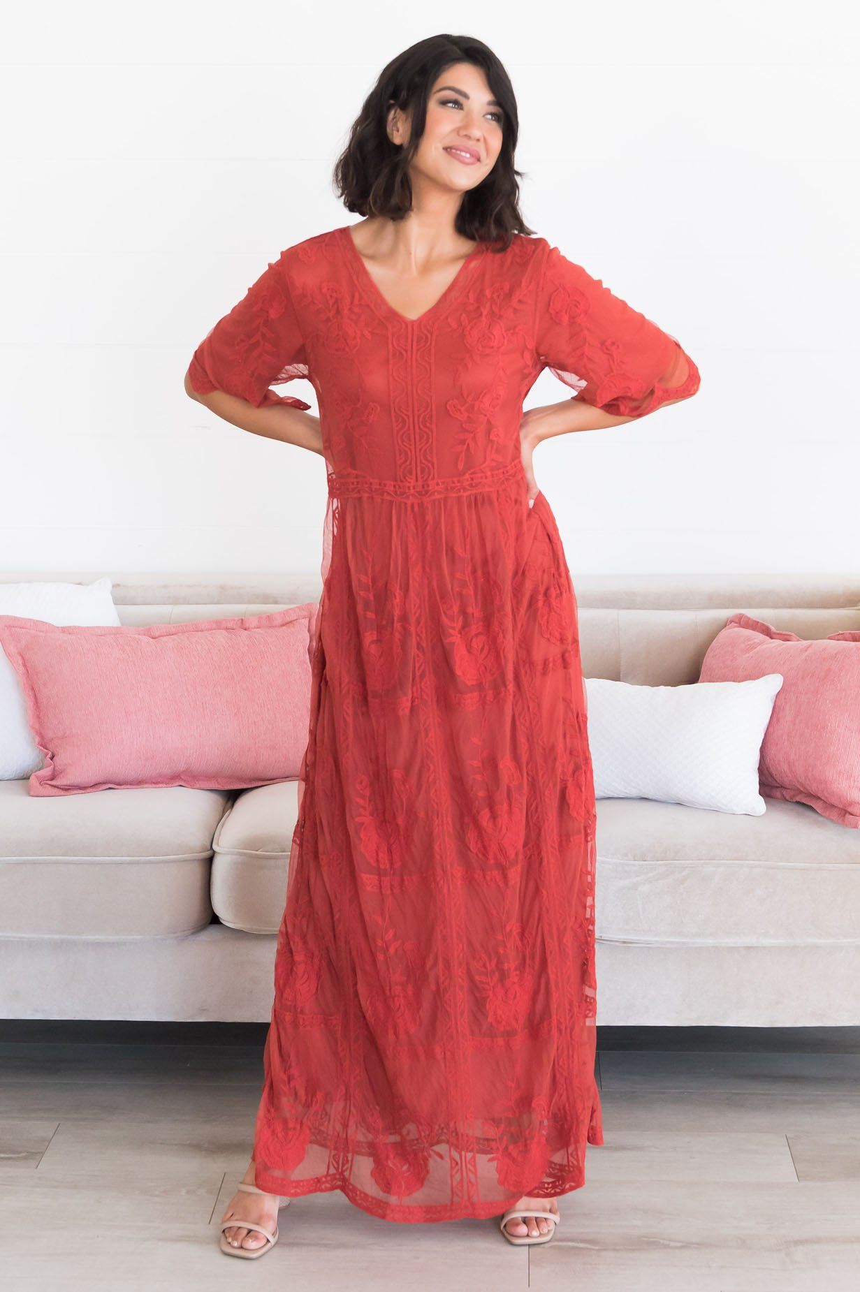 The Lexi Boho Maxi Dress Modest Dresses vendor-unknown 