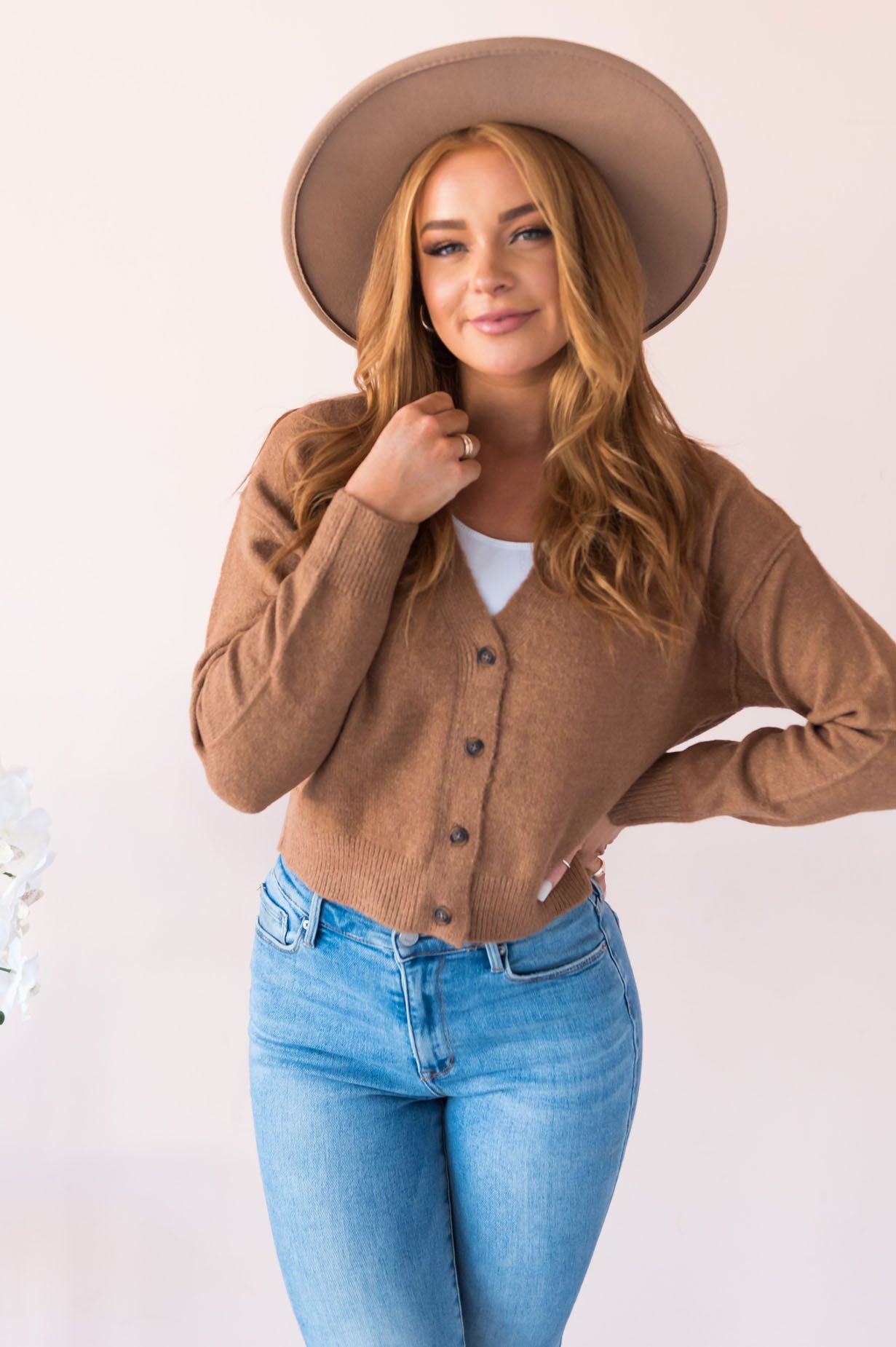 Warm Wishes Modest Cropped Cardigan Modest Dresses vendor-unknown 