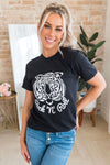 Rock & Roll Tiger Graphic Tee Modest Dresses vendor-unknown