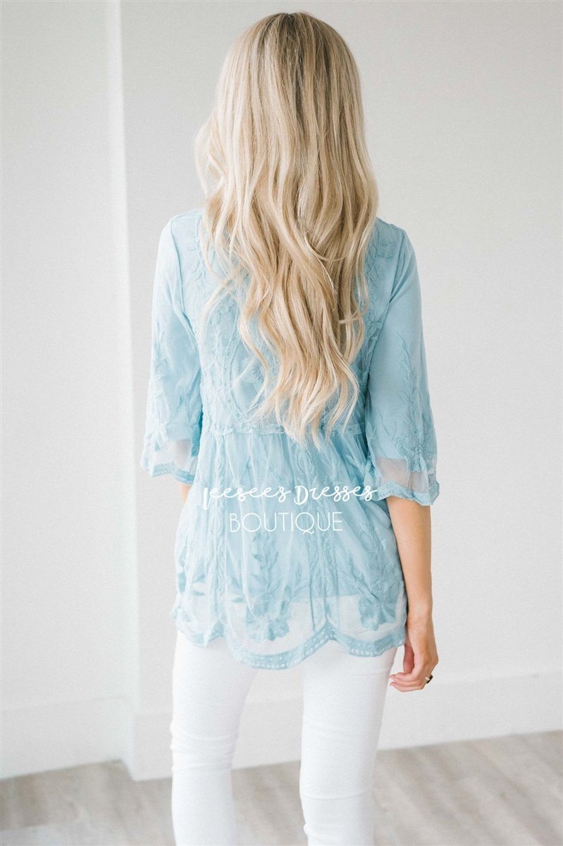 Day Dreamer Lace Blouse Tops vendor-unknown 