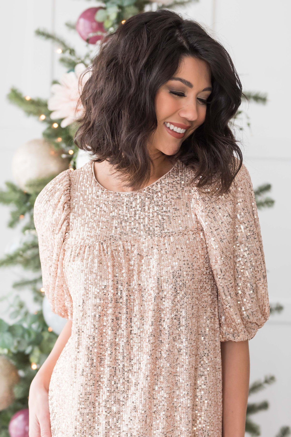 The Rose Gold Tierra Modest Dress Modest Dresses vendor-unknown 