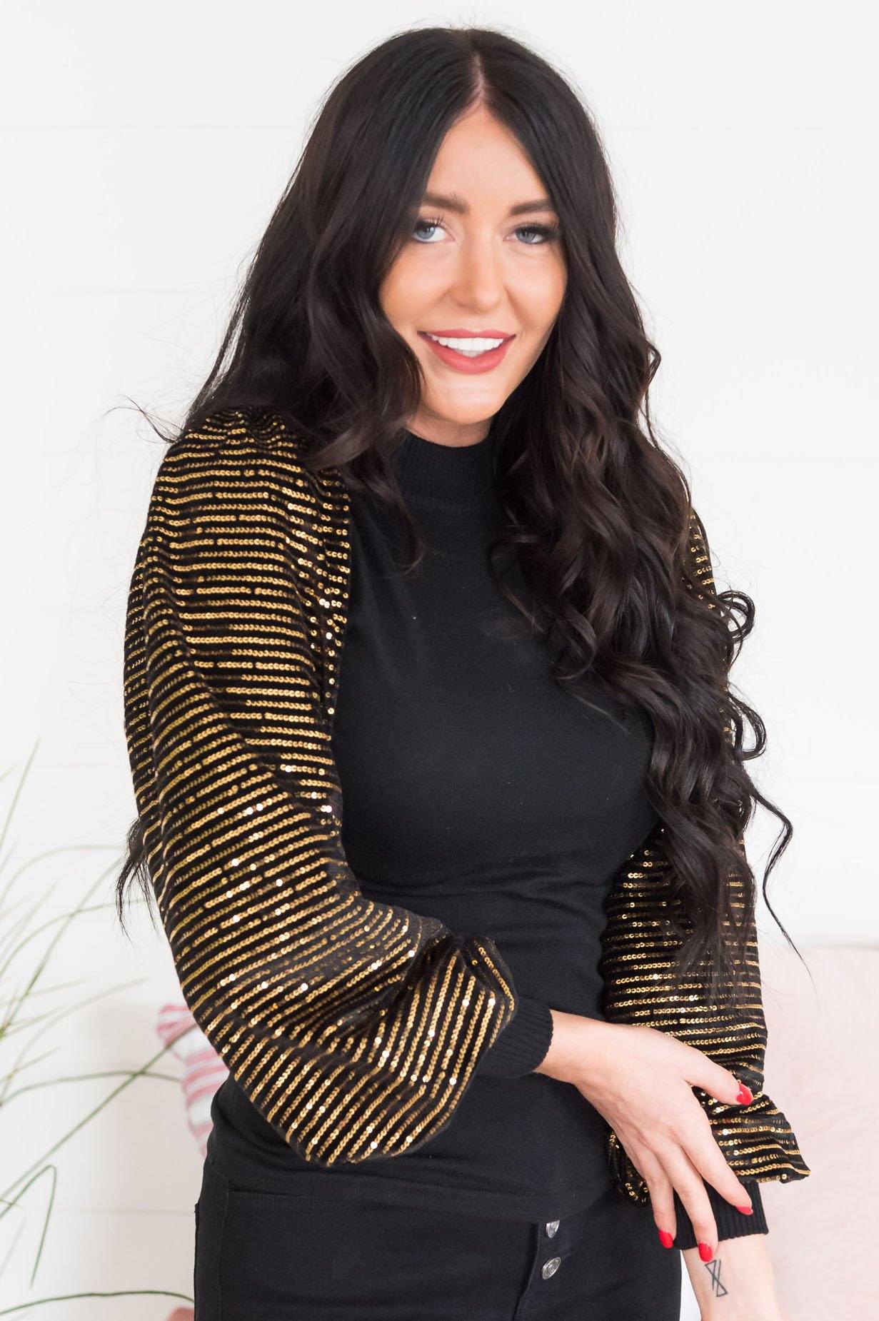 Lavish & Luxe Modest Blouse Tops vendor-unknown 