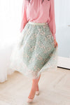Classic Beauty Modest Embroidered Tulle Skirt Skirts vendor-unknown