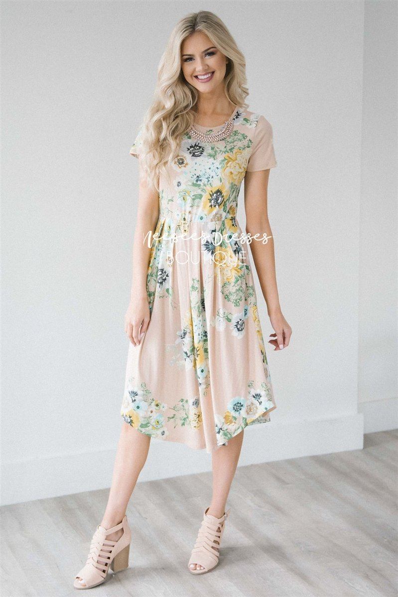 The Evelyn Modest Dresses vendor-unknown S Beige 