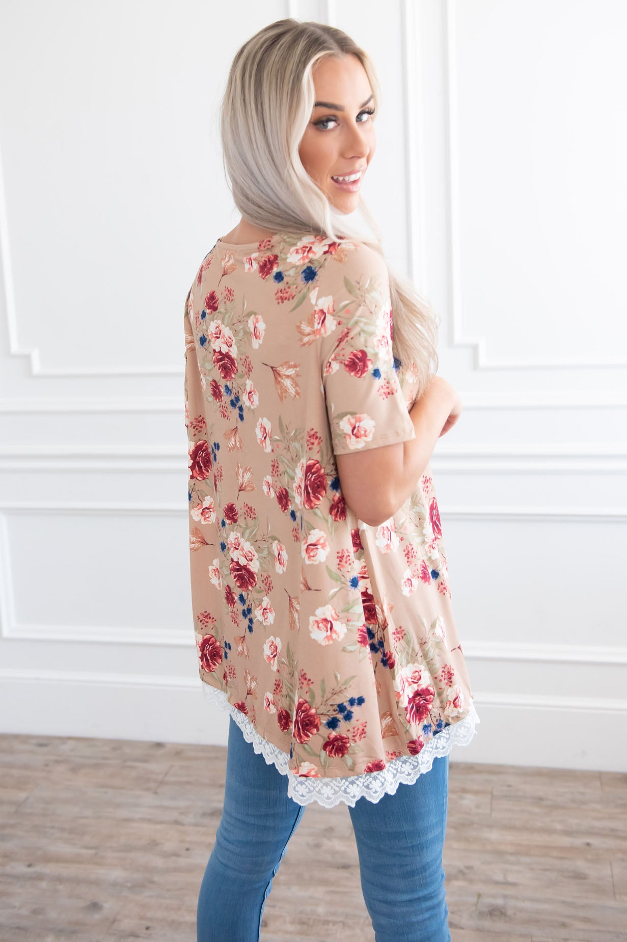 Isn't She Lovely Modest Top Tops vendor-unknown 