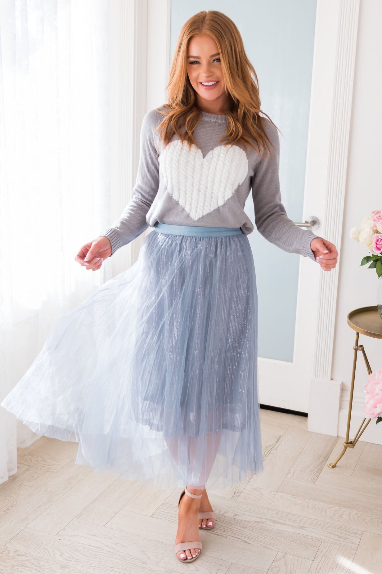 I Heart You Modest Sweater Modest Dresses vendor-unknown 