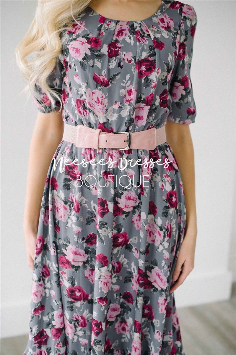 The Easton Floral Dress Modest Dresses vendor-unknown 