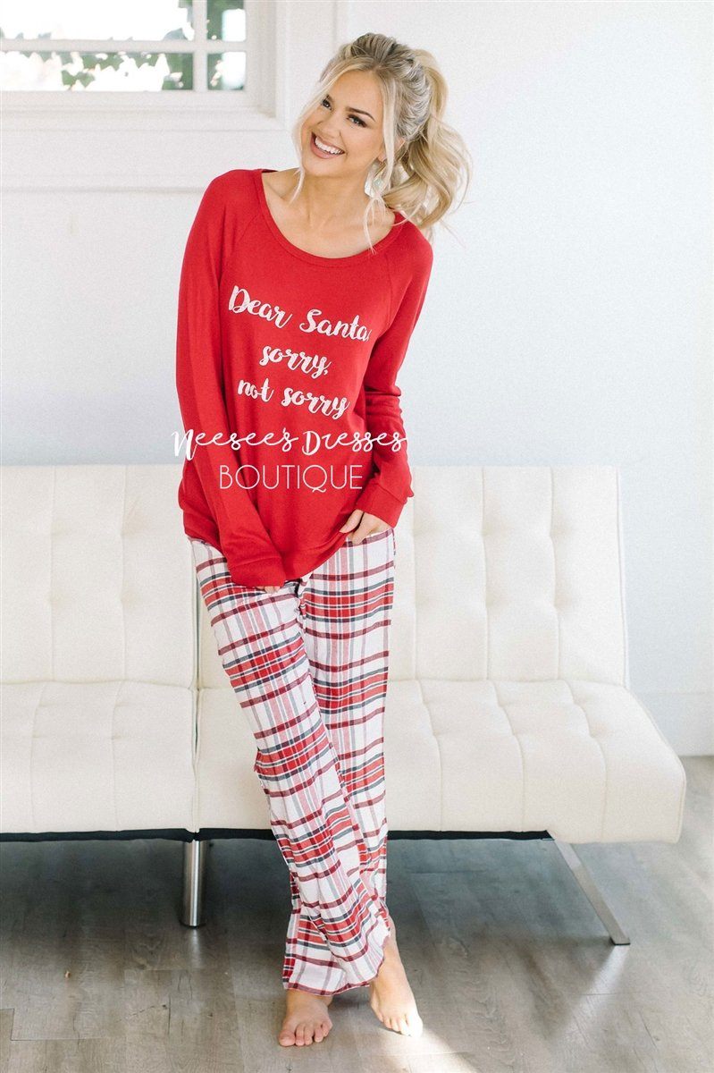 Dear Santa Pajama Set New Year SALE vendor-unknown 