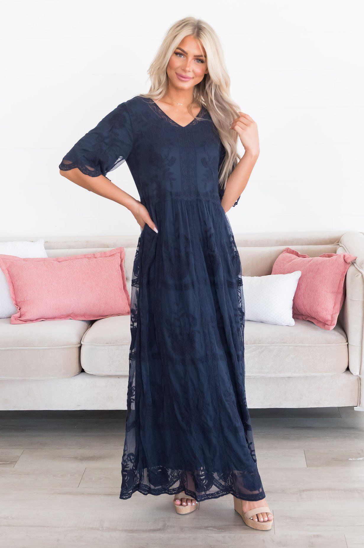 The Lexi Boho Maxi Dress Modest Dresses vendor-unknown 
