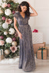 The Holiday Dream Shimmer Maxi Dress Modest Dresses vendor-unknown 