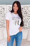 Happy Holiday Wish Modest Graphic Tee Modest Dresses vendor-unknown