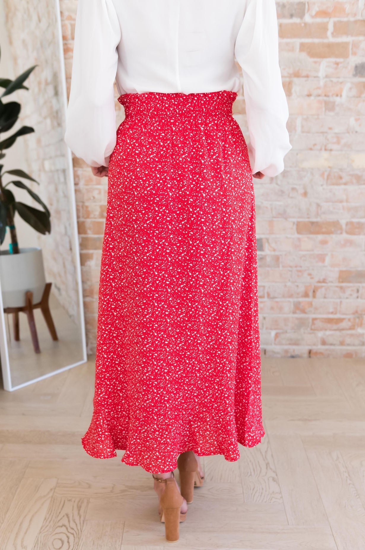 Spring Blooms Modest Button Skirt Modest Dresses vendor-unknown 