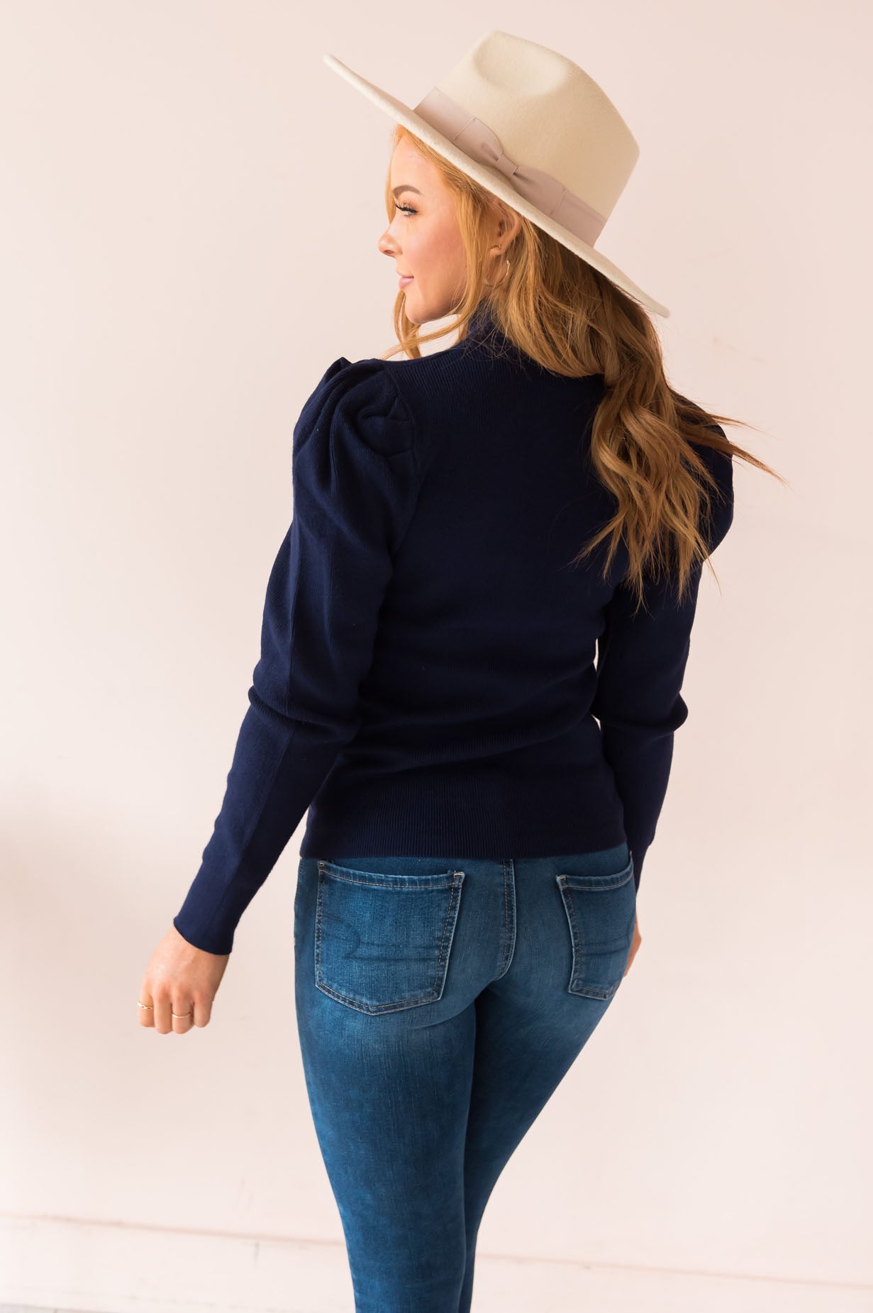 Gorgeous & Glowing Modest Puff Sleeve Sweater Modest Dresses vendor-unknown 