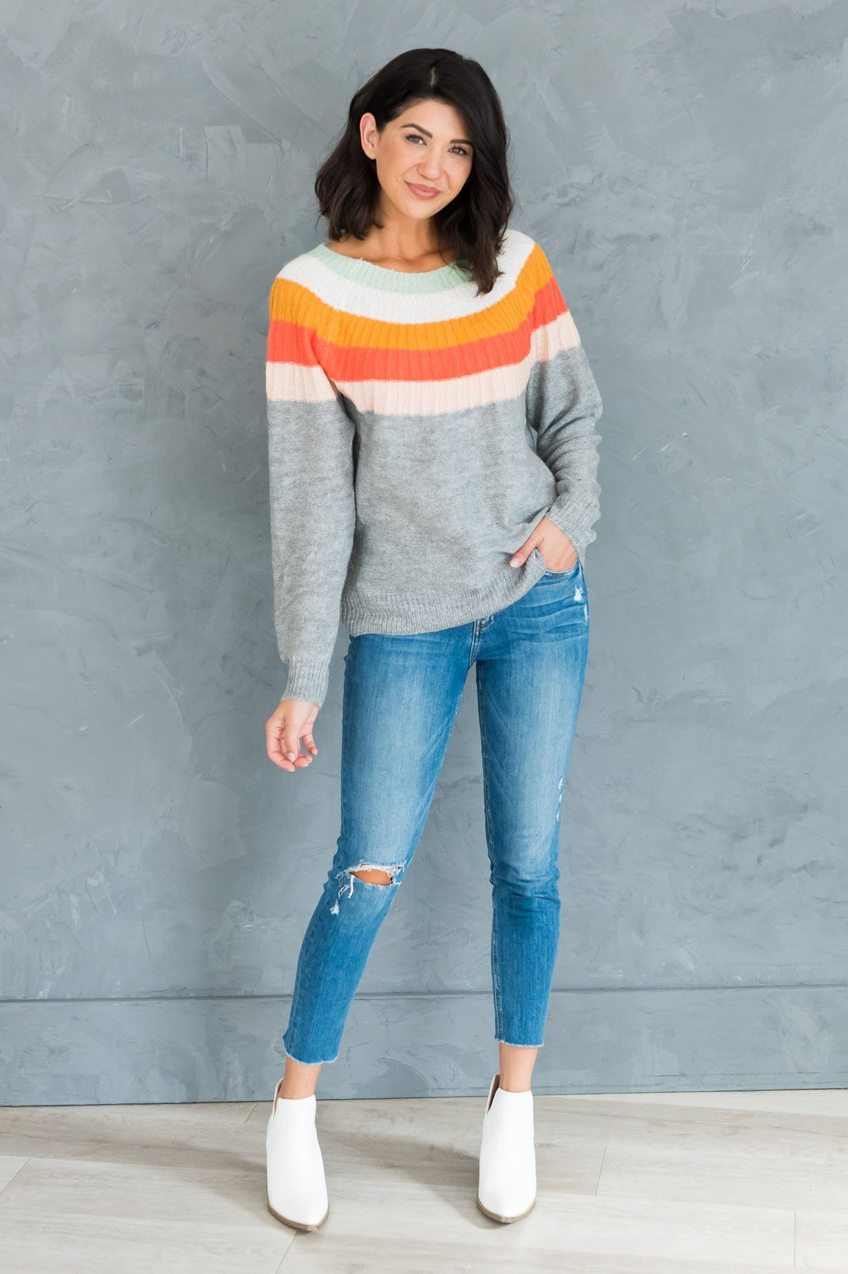 Ignite The Night Modest Sweater Tops vendor-unknown 