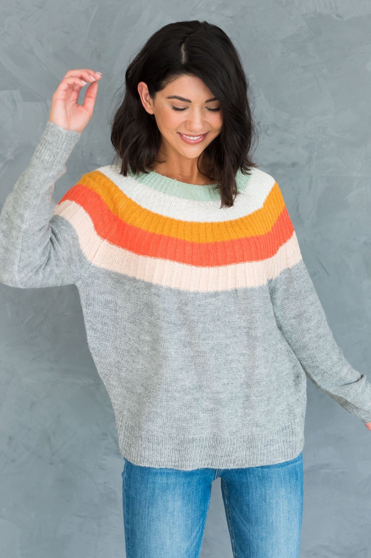 Ignite The Night Modest Sweater Tops vendor-unknown 