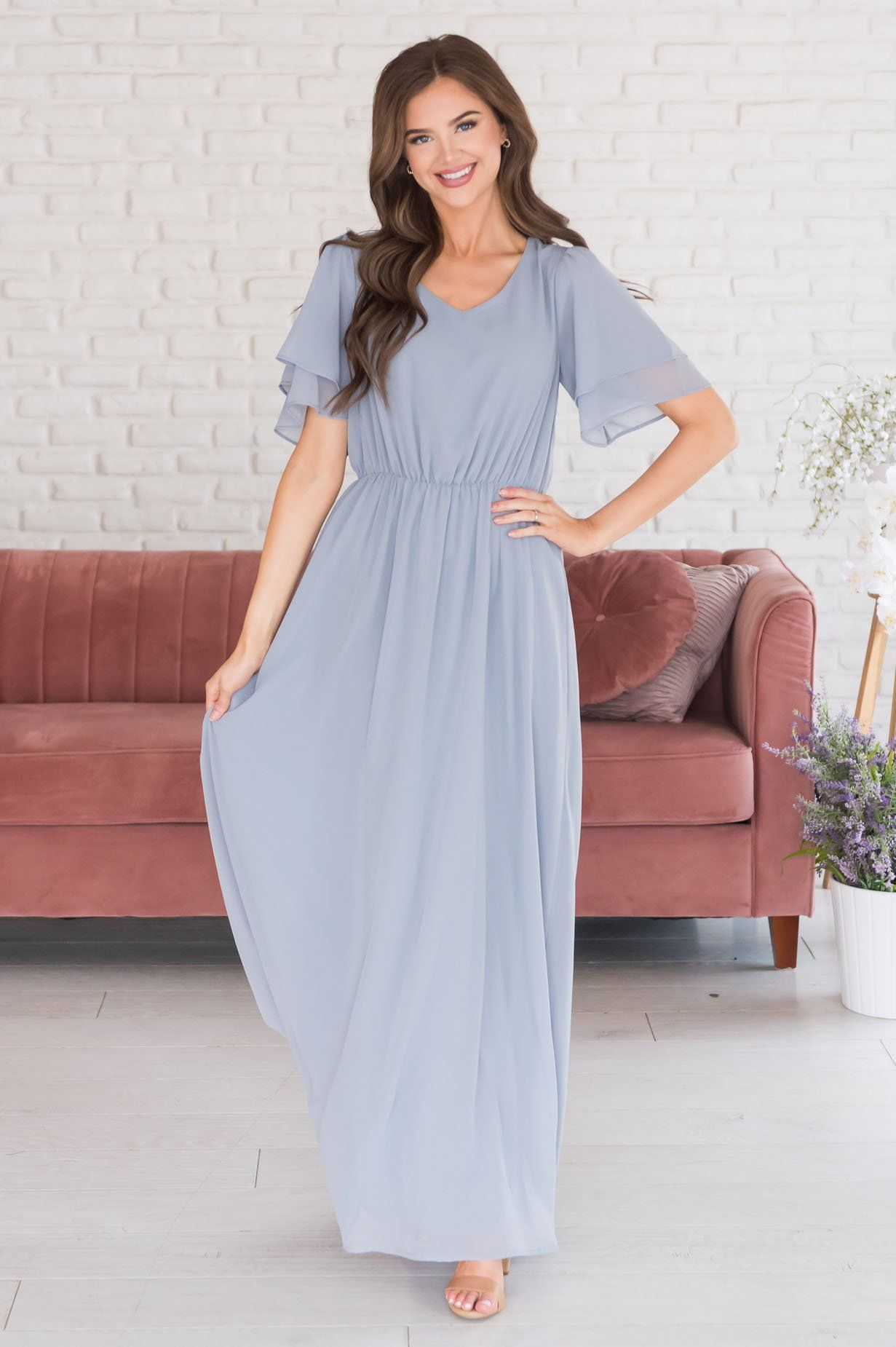 The Chloe Chiffon Maxi Dress Modest Dresses vendor-unknown 