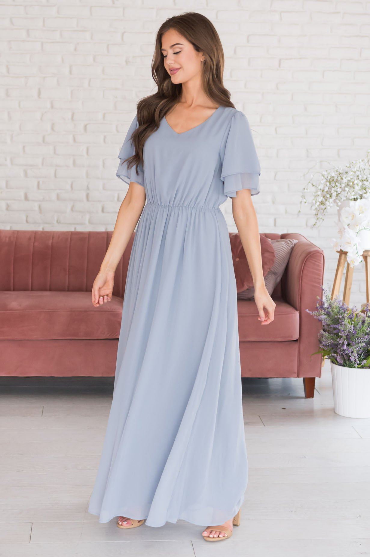 The Chloe Chiffon Maxi Dress Modest Dresses vendor-unknown 