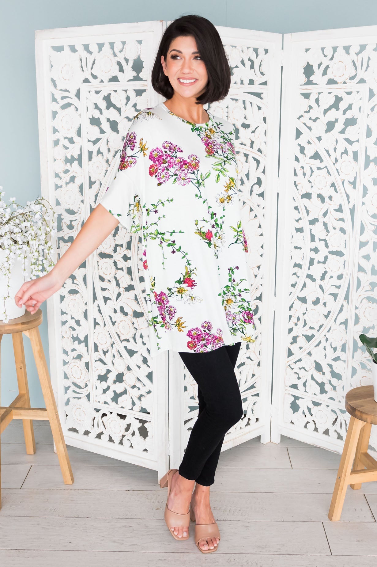 Floral Daydream Modest Top Modest Dresses vendor-unknown 