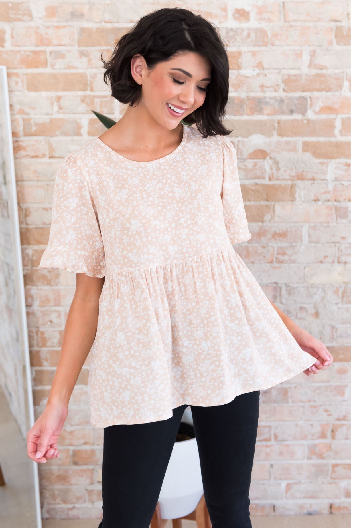 From This Moment Modest Peplum Blouse Modest Dresses vendor-unknown 