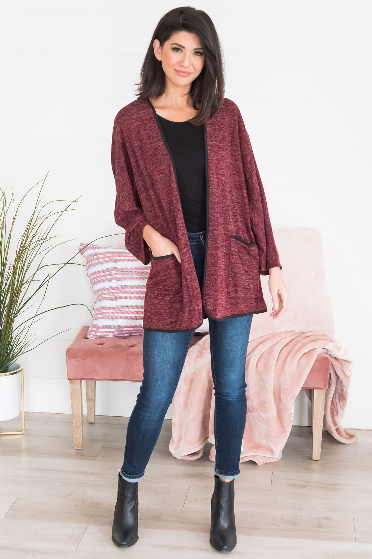 Winter Wishes Modest Cardigan Modest Dresses vendor-unknown 