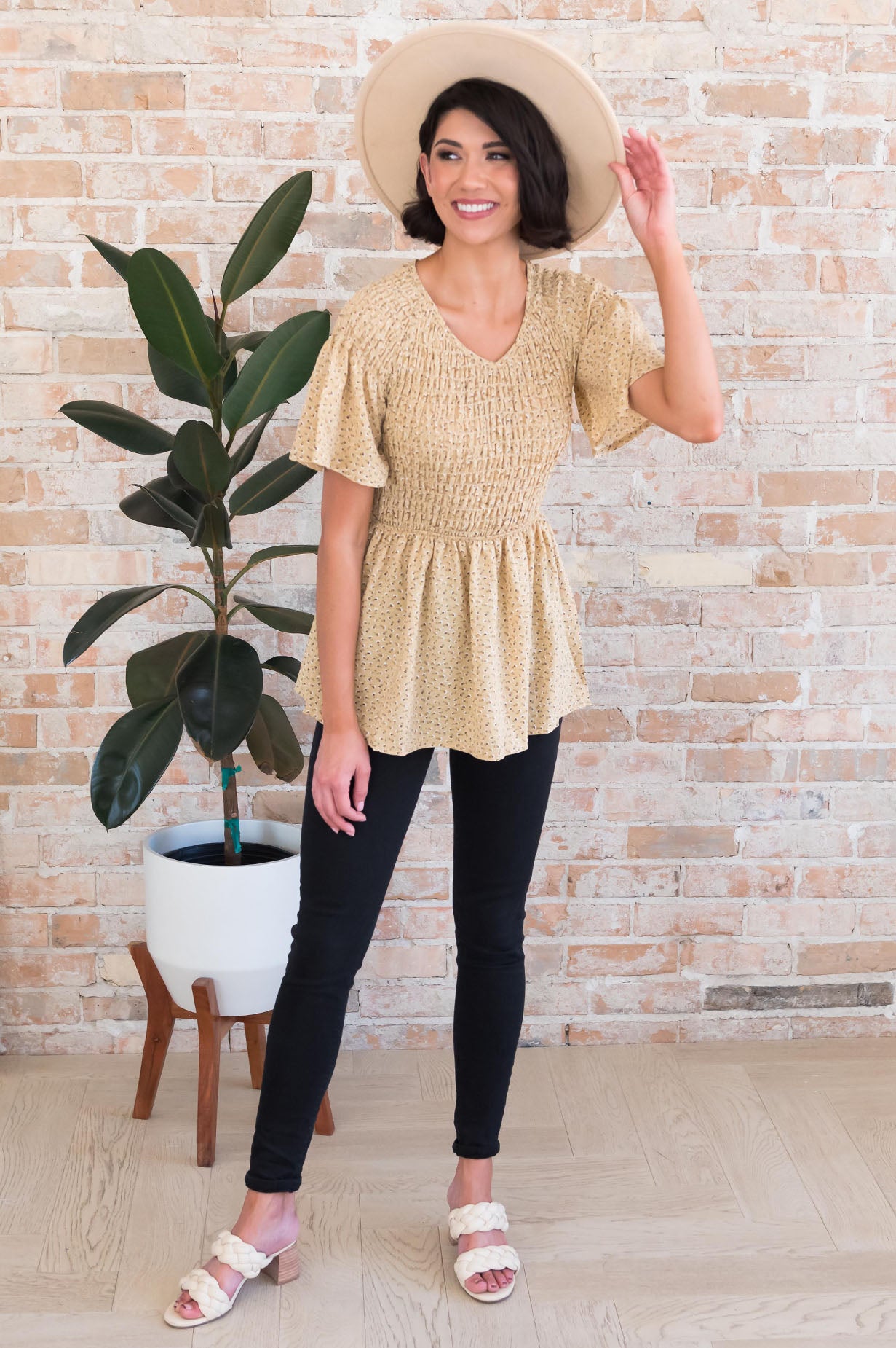 Midnight Blues Modest Blouse Tops vendor-unknown 