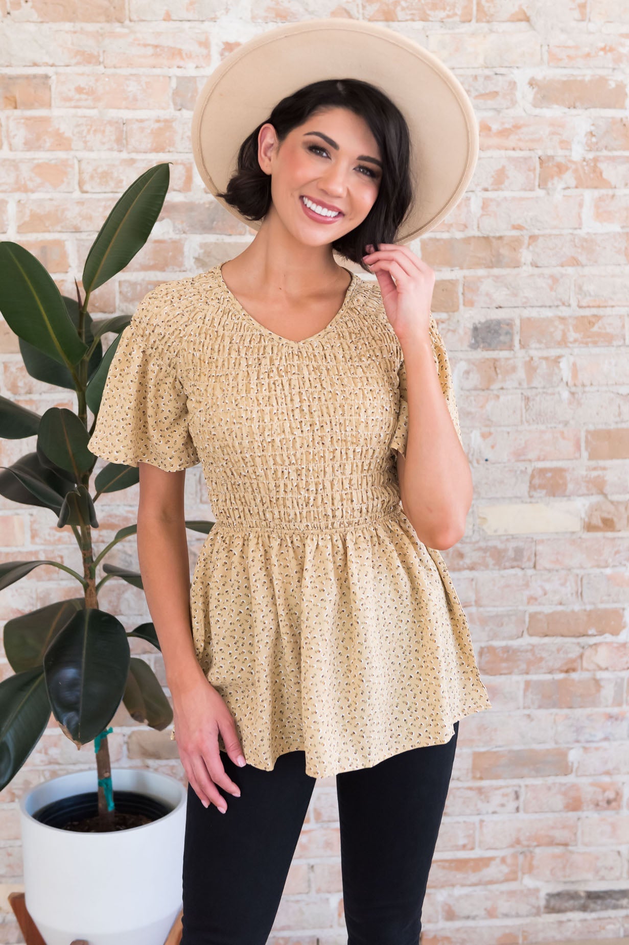 Midnight Blues Modest Blouse Tops vendor-unknown 