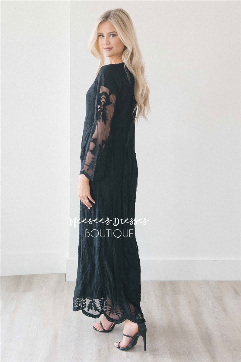 Day Dreamer Lace Full Length Dress Modest Dresses vendor-unknown 