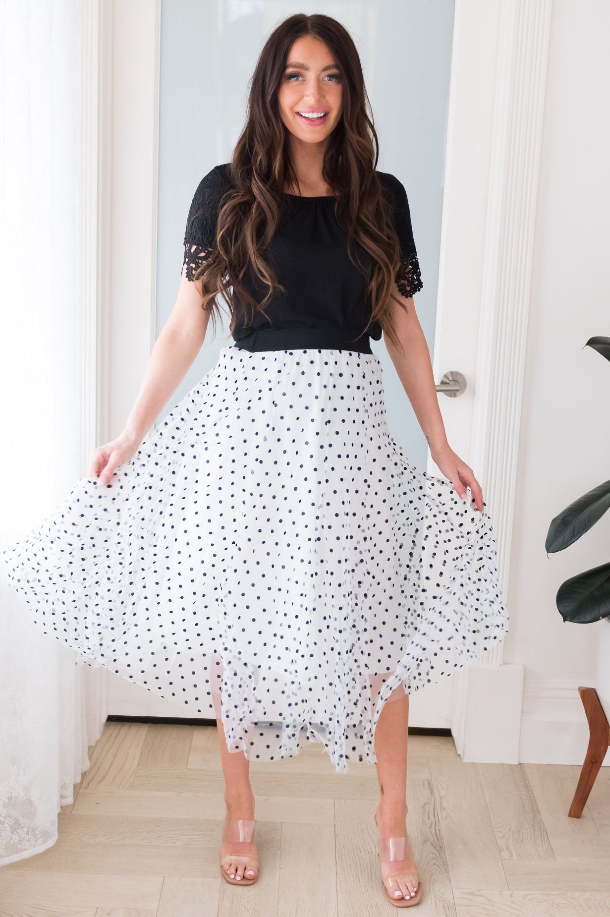 Connect the Dots Modest Tulle Skirt NeeSee's Dresses 