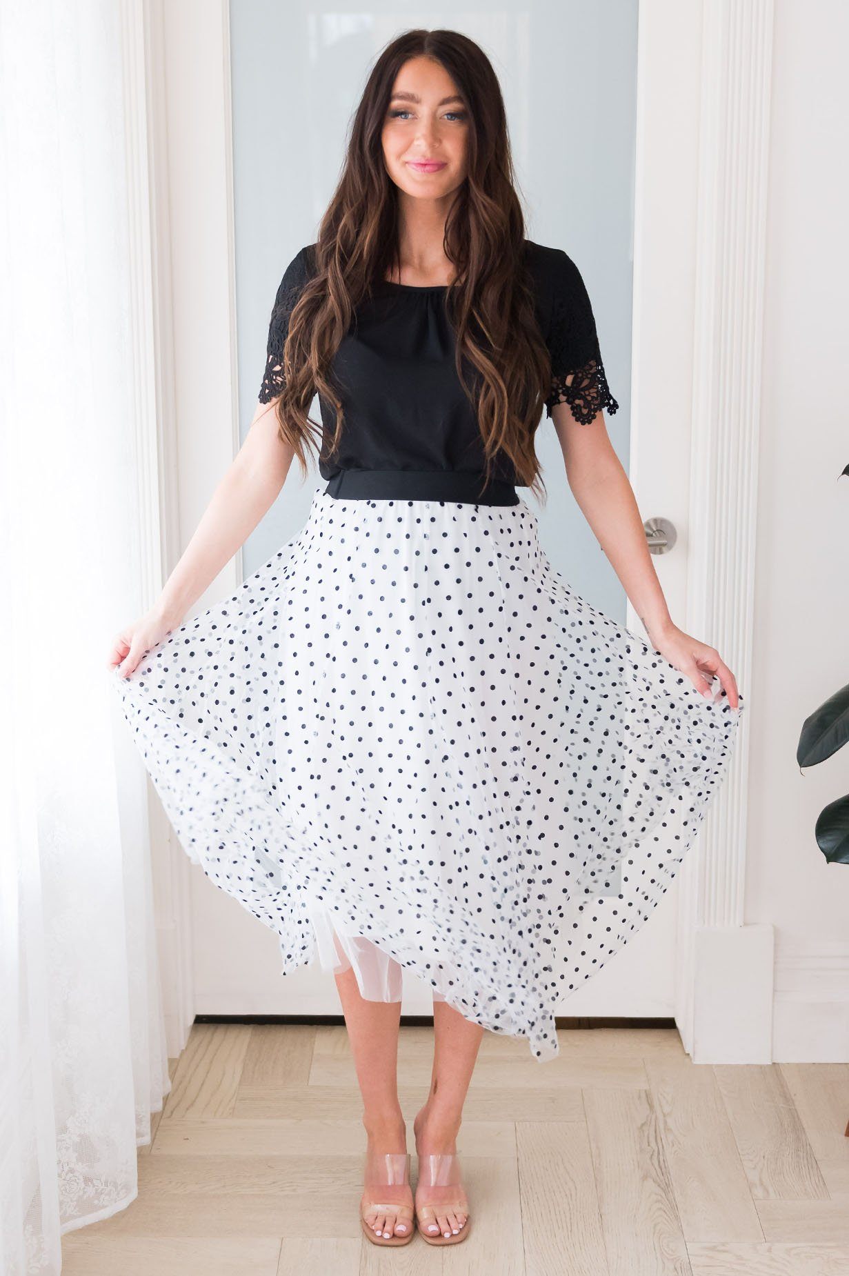 Connect the Dots Modest Tulle Skirt NeeSee's Dresses 