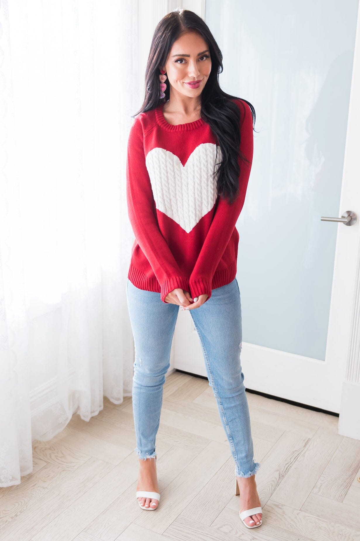 I Heart You Modest Sweater Modest Dresses vendor-unknown 