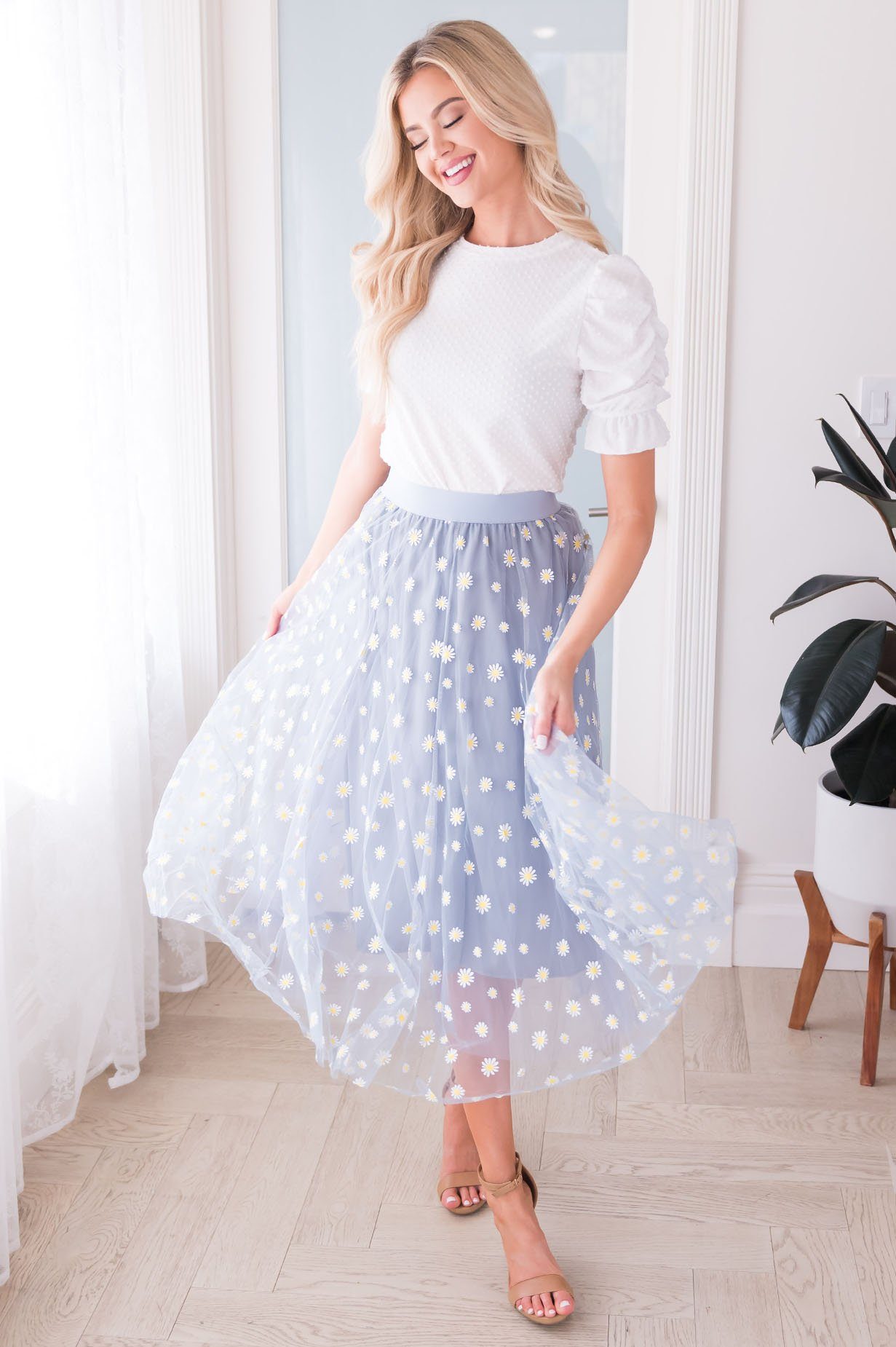 Crazy Daisy Modest Tulle Skirt NeeSee's Dresses 