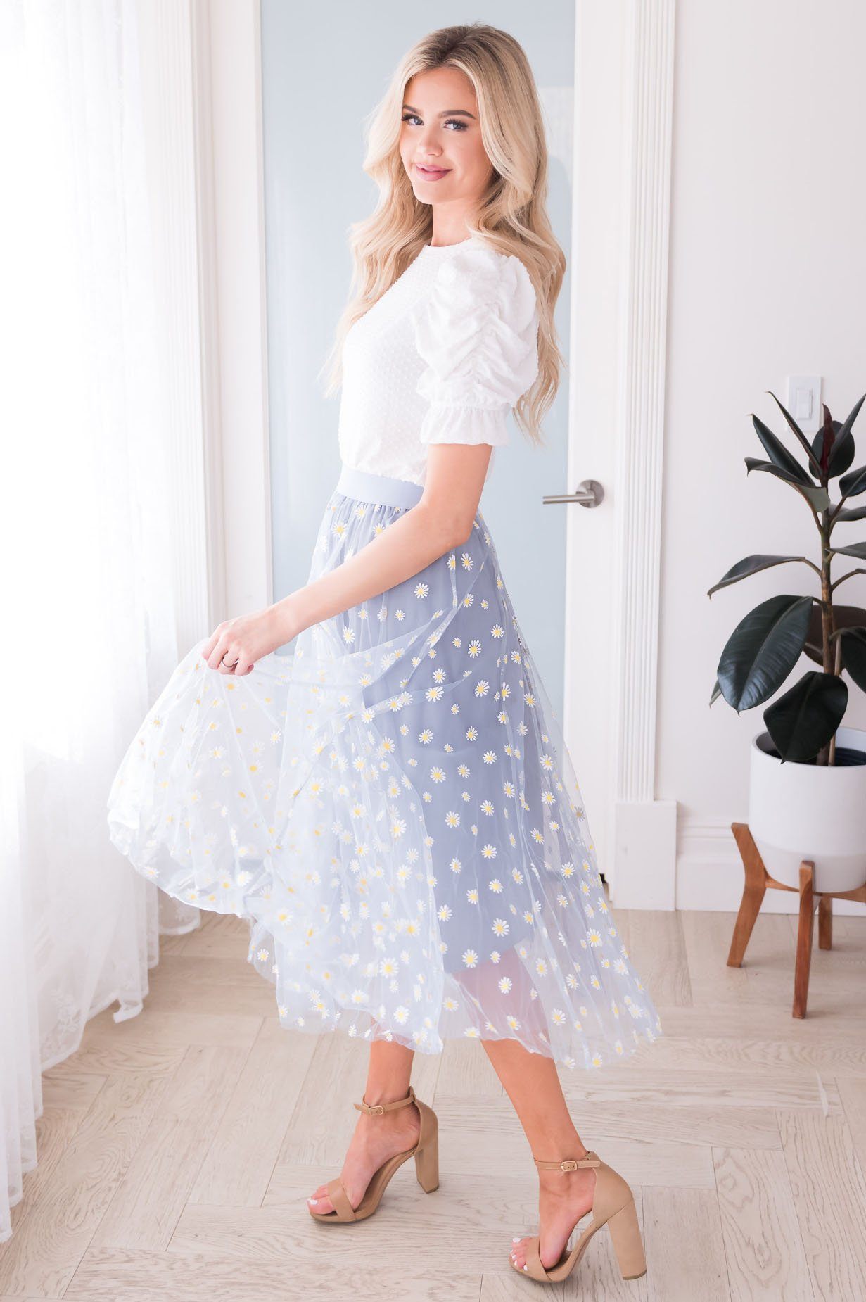 Crazy Daisy Modest Tulle Skirt NeeSee's Dresses 