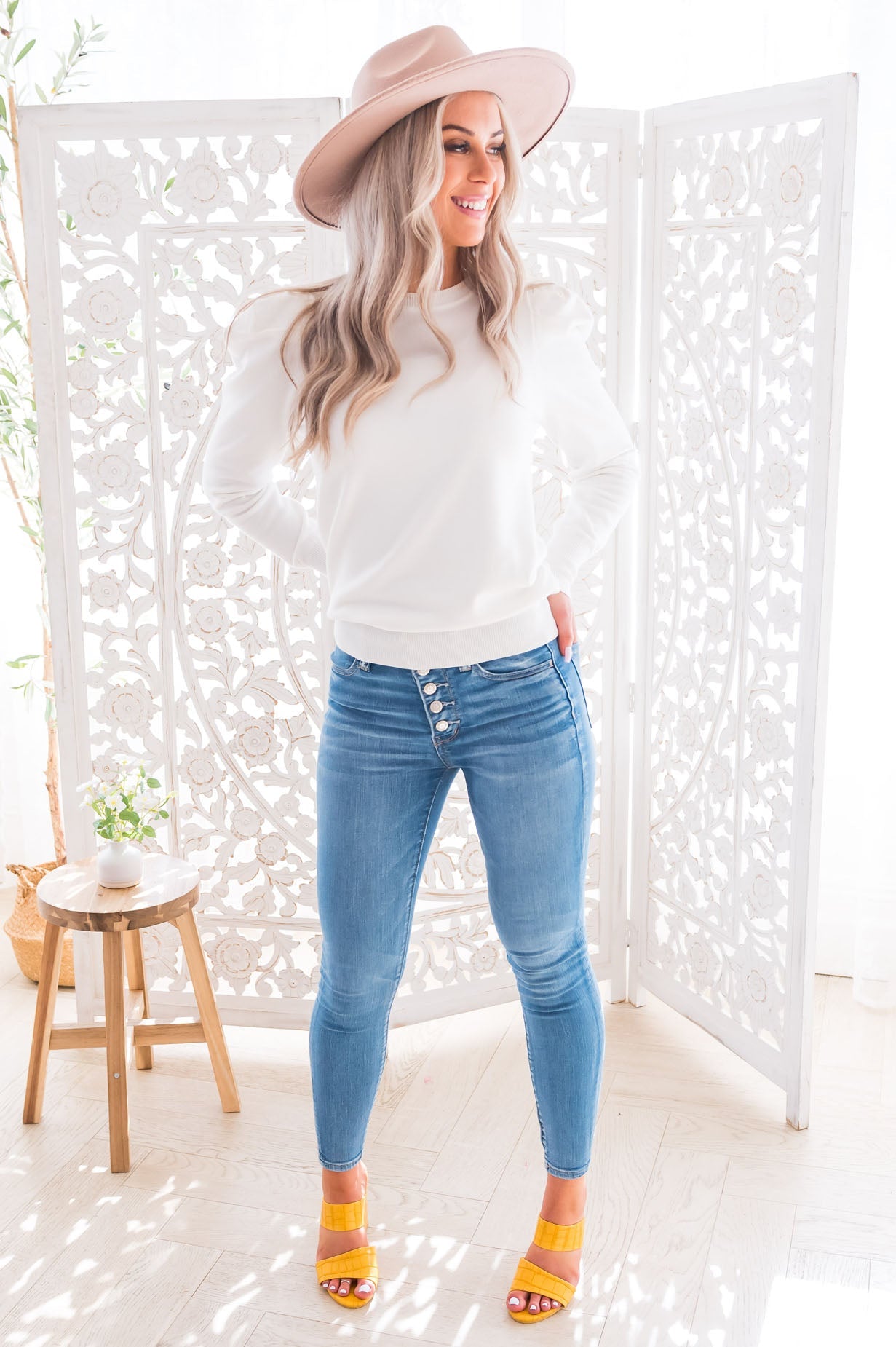 Puffed & Pretty Modest Sweater Modest Dresses vendor-unknown 