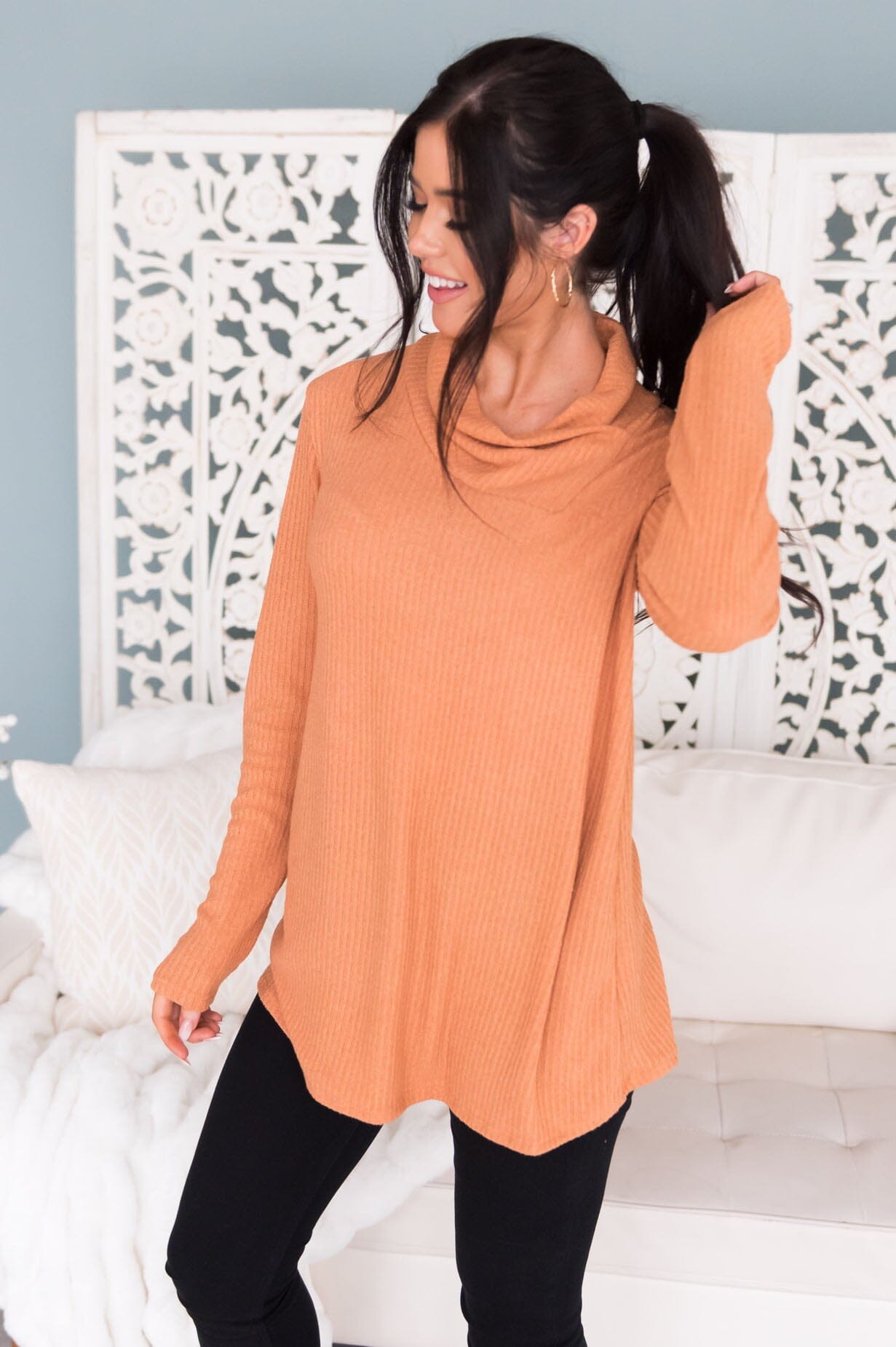 The Mountains Are Calling Modest Sweater Tops vendor-unknown 